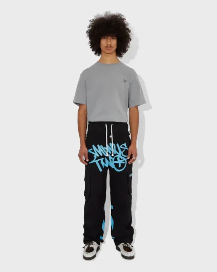 Minus Two Graff Noir Cargos(Logo Bleu) (5)