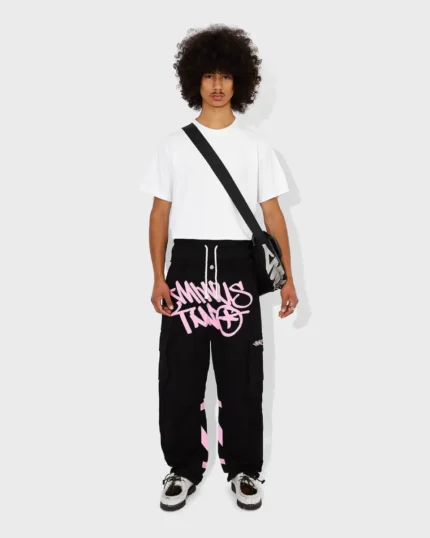 Minus Two Graff Noir Cargos(Logo Rose) (4)