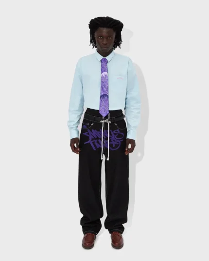 Minus Two Graff Noir Jeans(Logo Violet) (1)
